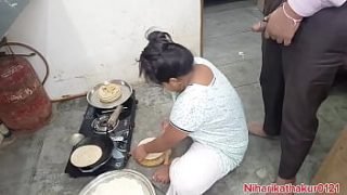 Sizzling Indian Step-mom Gets Wild On The Kitchen Counter