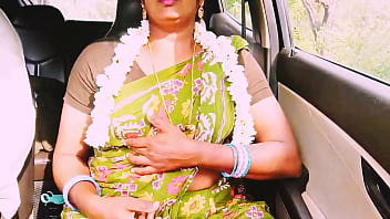 Sultry Indian Aunty Takes A Young Stud On A Wild Ride, Moaning Filthy Telugu Whispers As He Pounds Her Deep On A Long, Steamy Drive.