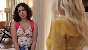 Naughty Stepdaughter Leana Lovings Gets A Hands-on Lesson In Pleasure From Her Seductive Stepmom Serene.