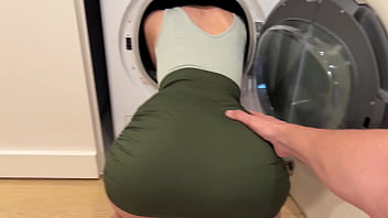 Caught In The Spin Cycle, My Stepson Gives Me The Pounding Of A Lifetime.