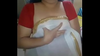 Desi Mallu Aunty Sensually Teasing Her Hard Nipples In Part 1