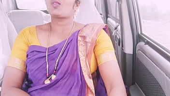 Sweaty Telugu Maid Gets Filthy In The Backseat, Moaning Dirty Words As She Rides Hard.