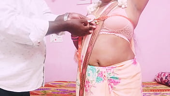 Desi Tailor Fucks The Horny Housewife Hard, Moaning Dirty Telugu Words As He Pounds Her Tight Pussy.