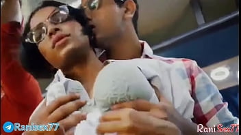 Wild Teen Gets Pounded On A Moving Bus, Moaning In Hindi