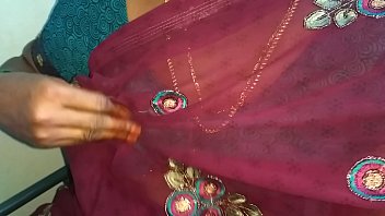 Sultry Desi Aunties From Every Corner: Village Teacher In Saree Teases With Hard Nip Rubs And Shaved Pussy Press