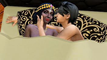 Forced To Share A Bed, The Indian Step-mom Lets Her Step-son Feel Her Mature Curves In The Tight Hotel Room.