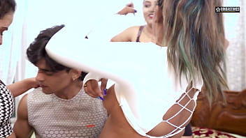Desi Yoga Teacher Ravaged By Dominant Lady Gang In Wild Outdoor Orgy (hindi Audio)