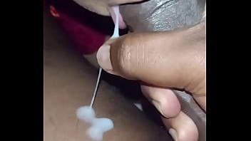 Gulping Down Every Last Drop From A Young Indian Stud