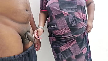 Sultry Indian Bhabhi Stroking A Hard Cock