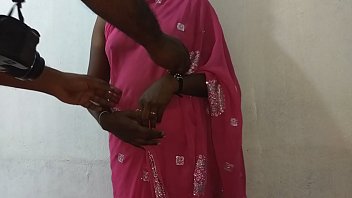 Ravishing Vanitha In A Sapphire Blue Saree, Her Heavy Tits Aching For A Rough Squeeze And Her Smooth Shaved Cunt Dripping Wet As She Rubs Her Clit To A Shuddering Climax