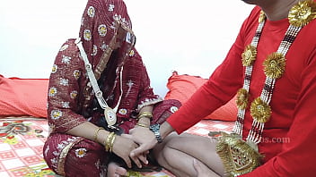 The Innocent Bride’s Tight Pussy Gets Stretched By Her Husband’s Cock For The First Time On Their Wedding Night, Moaning In Hindi