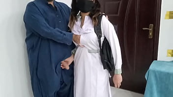 Desi Pakistani Schoolgirl Gets A Hardcore Lesson From Her Stepdaddy