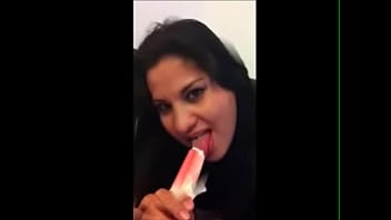 Sultry Desi Seductress Expertly Working Her Tongue