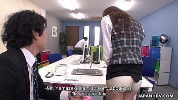 Asian Office Slut Swallows Every Drop From Her Superior’s Thick Cock