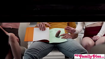 Step Mom’s Sweet Treat: Your Little Dick Can Wait While We Devour Dessert