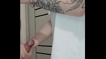A Tipsy House Party Hookup With My Stepmom’s Frisky Friend Ended With Her Skilled Hands Stroking My Hard Cock.