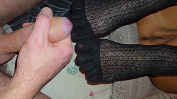 Toe-curling Socks Stay On As Stepmom Gets Fingered Deep