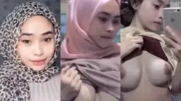 Hijab Pink Seksi Pamer Tubuh Mulus Dan Menggoda