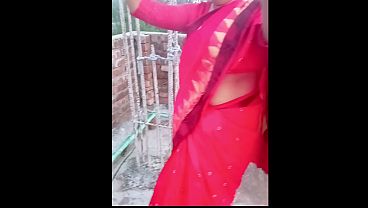 I Took My Indian Village Sister In Her Crimson Saree…part 01