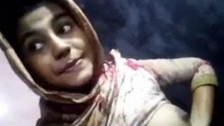 Bare-breasted Bangladeshi Coed’s Sultry Self-portrait