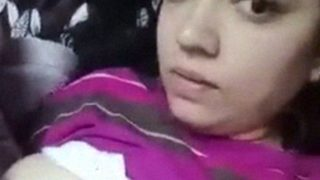 Busty Indian Teen Flaunting Her Massive Melons