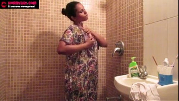 Desi Delight: Lily’s Steamy Solo Shower Session