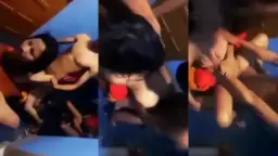 Malam Panas Istriku Dihardik Tiga Kontol Gagah