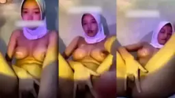Pussy In White Hijab Masturbating Solo