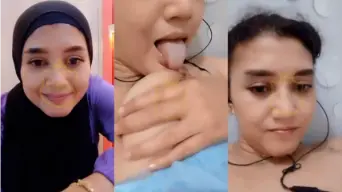 Vcs Amel Lepas Jilbab, Jilat Uting Dengan Nafsu Menggebu