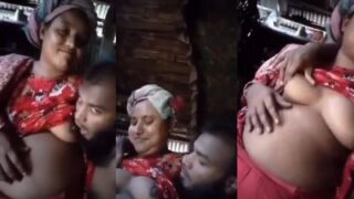 A Man Hungrily Suckles His Neighbor’s Full, Ripe Breasts