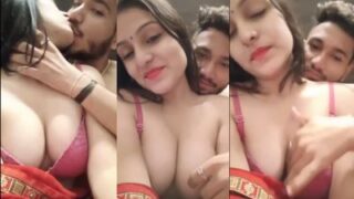 Lustful Brother-in-law Caresses Bhabhi’s Bare Bosom