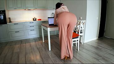Stepmother’s Seductive Encounter: A Forbidden Moment At Work