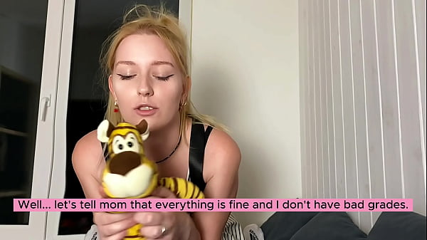 Naughty Schoolgirl Seeks Extra Credit From Stepdad After Failing Grade