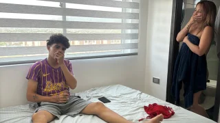 Stepson Masturbates Seeing The Underwear Of His Big Ass Stepmom And They End Up Having A Good Fuck.