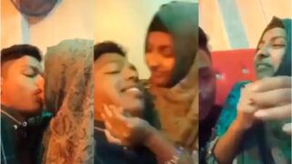 18-year-old Karachi Girl Locks Lips With Her Lover In A Steamy Pakistani Adult Scene