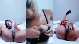 Caroline Colok Memek Pakai Botol Kaca, Basah Kencang Tahan Nahan