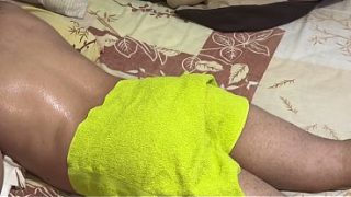 Stepmom With A Fat Ass Helps Her Son-in-law, The Massage Gets Way Too Hot