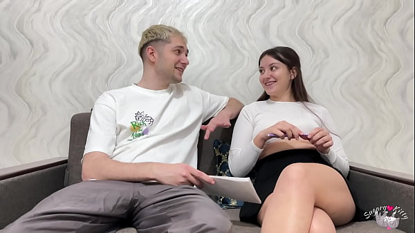 Step Sis Walks In From School, Begs Step Bro For Homework Help, But He Demands A Handjob In Return
