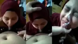 Crot Sperma Di Wajah Hijaber Yang Bikin Makin Bernafsu