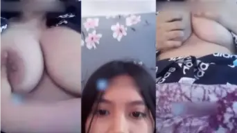 Dewi Toge Bocorin Toket Pas Ometv Bikin Crot