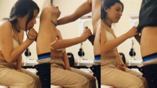Hot Mumbai Babe Deepthroats Her Man’s Thick Cock In Leaked Desi Sex Tape