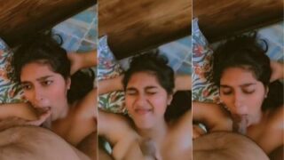 Lover Fucks Gf’s Mouth And Shoots Hot Load All Over Her Face In Hindi, Bf Watches