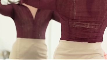 Petite Stepmom Notices Her Stepson’s Hungry Eyes On Her Tight Body