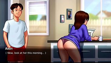 Step Mom Cracked The Door Open… And My Whole World Got Wet (18+) | Fresh Fuck Scene | Summertime Saga