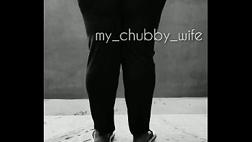 Indian Chubby Wife Flaunting Her Thick Ass While Stripping Down