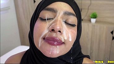 Muslim Hijaabi Teen Gets Pounded Rough And Left Dripping