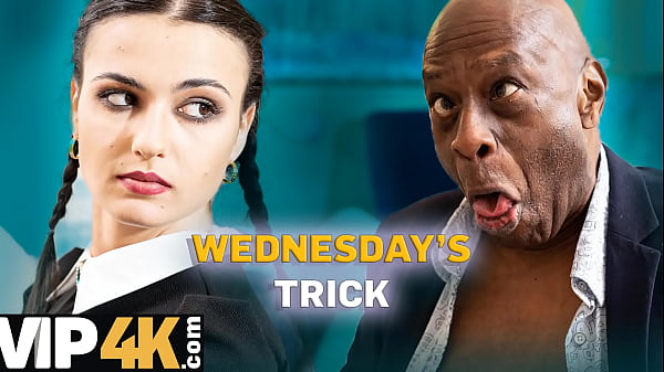Daddy4k: Wednesday Addam’s Wet Dream Of A Big Black Cock Finally Came True