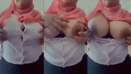 Lustyberryy Jilbab Pink, Toket Super Besar, Bugil Bikin Liur