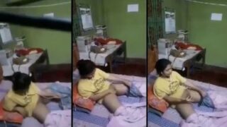 Sexy Hostel Girl Gets Herself Off On Video Call For Her Bangladeshi Boyfriend