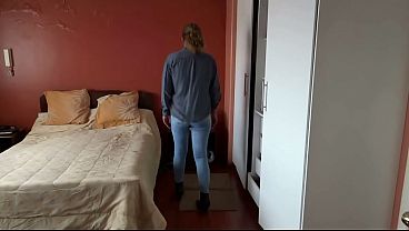 Massive Load All Over Stepmom’s Perfect Denim-covered Ass